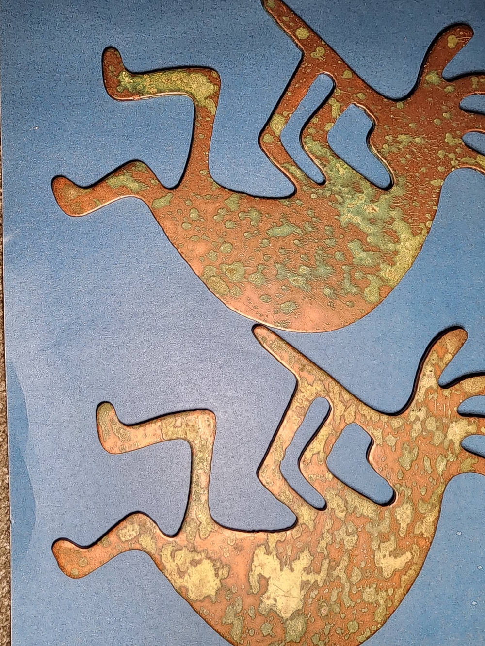 Rustic Kokopelli Metal Wall Art